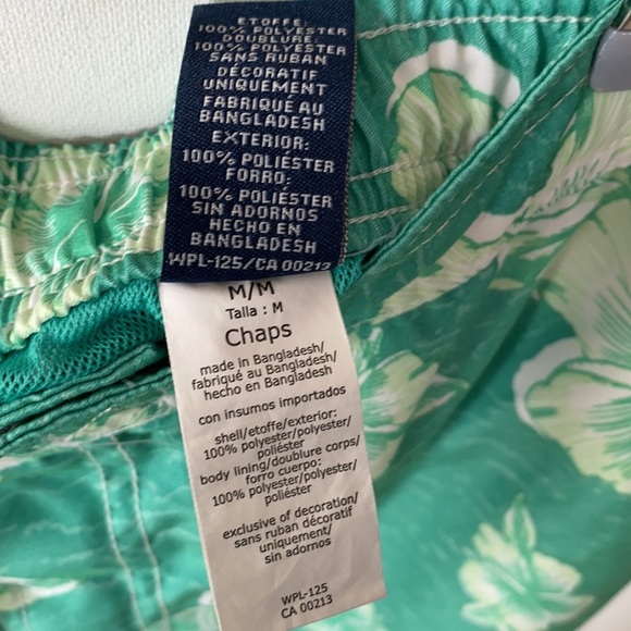 Mens Chaps Adriatic Plaid Swimming Shorts Trunks, Size M - Picture 5 of 9